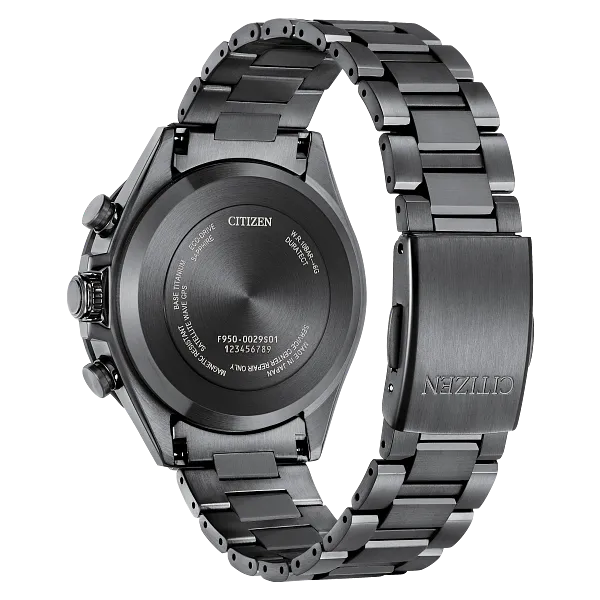 Au Maison ATTESA Black Dial Super Titanium With DLC Coating Bracelet CC4055-65E