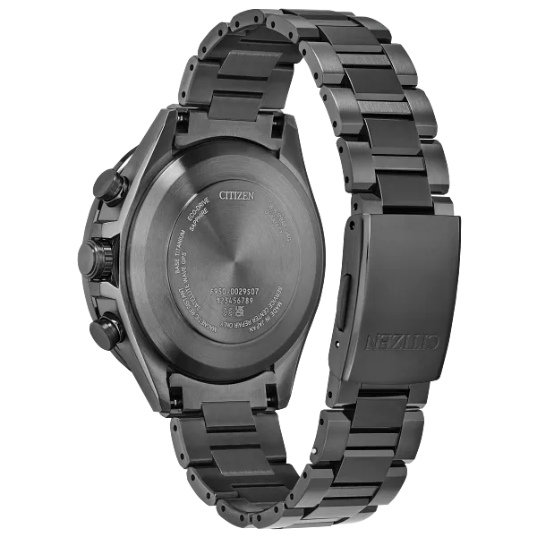 Au Maison ATTESA Blue Dial Super Titanium With DLC Coating Bracelet CC4057-60E