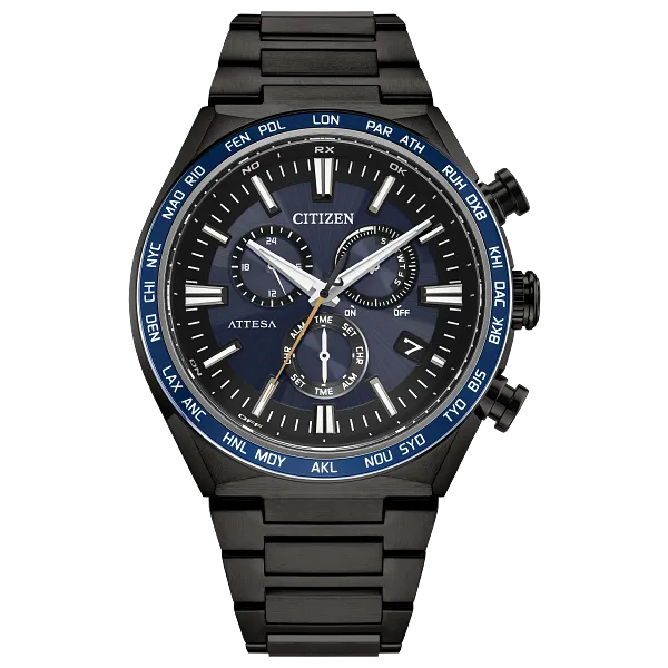 au maison ATTESA Blue Dial Super Titanium with DLC Coating Bracelet CB5967-66L