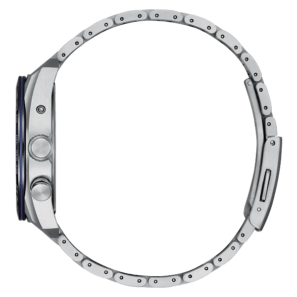 Au Maison ATTESA Blue Dial Super Titanium With Platinum DLC Coating Bracelet CB0288-65L