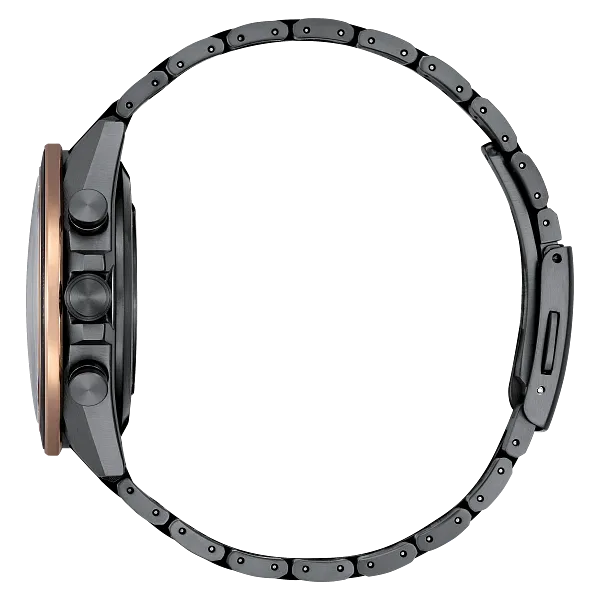 Au Maison ATTESA Brown Dial Super Titanium With DLC Coating Bracelet CC4074-61W