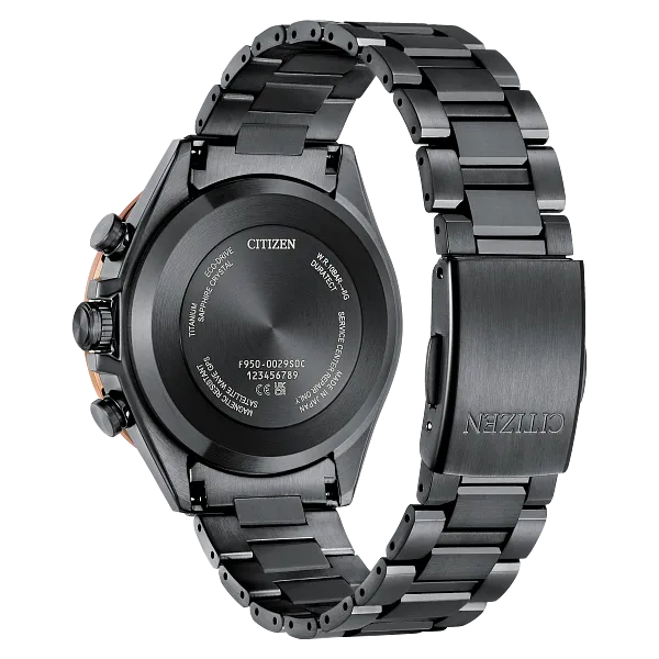 Au Maison ATTESA Brown Dial Super Titanium With DLC Coating Bracelet CC4074-61W