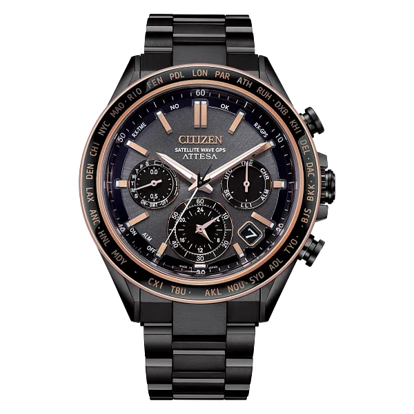 au maison ATTESA Brown Dial Super Titanium with DLC Coating Bracelet CC4074-61W