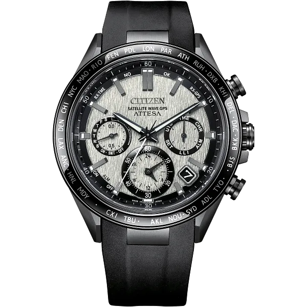 au maison ATTESA Gray Dial Polyurethane Strap CC4055-14H