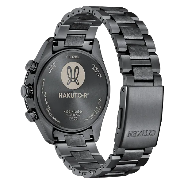 Au Maison ATTESA HAKUTO-R Black Dial Super Titanium Bracelet AT8287-62E