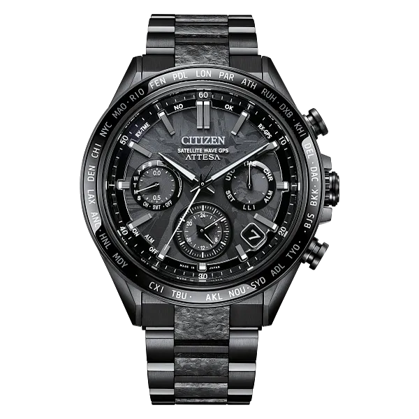 au maison ATTESA HAKUTO-R Black Dial Super Titanium with DLC Coating Bracelet CC4067-66E