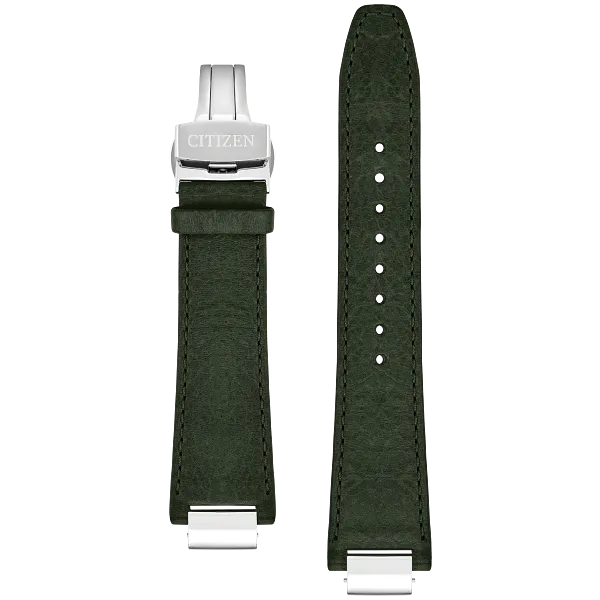 au maison Green Leather Strap Dial 59-009L6-02
