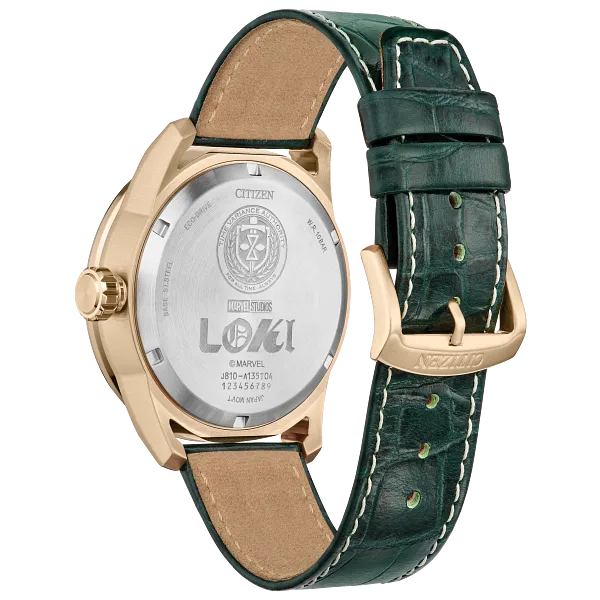 Au Maison Loki Green Dial Leather Strap AW1363-06W