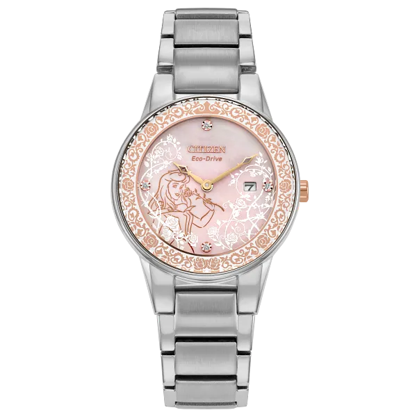 au maison Aurora Enchanted Pink Dial Stainless Steel Bracelet GA1081-65N