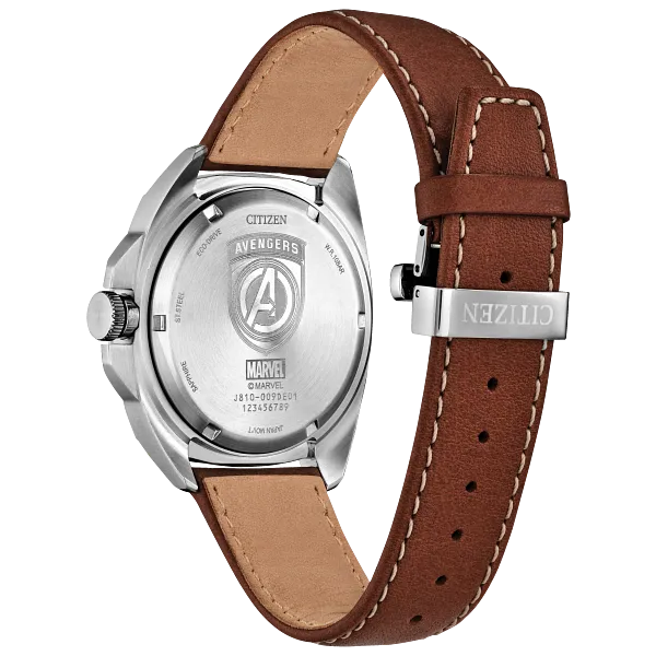 Au Maison Avengers Legacy Black Dial Leather Strap AW1721-08W