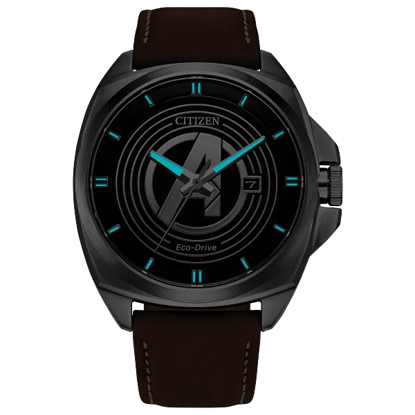Au Maison Avengers Legacy Black Dial Leather Strap AW1721-08W
