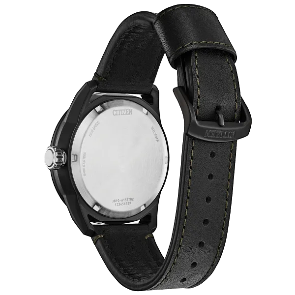 Au Maison Avion Green Dial Leather Strap AW1735-03X