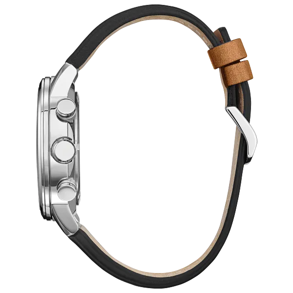 Au Maison Avion Green Dial Leather Strap CA4477-08X