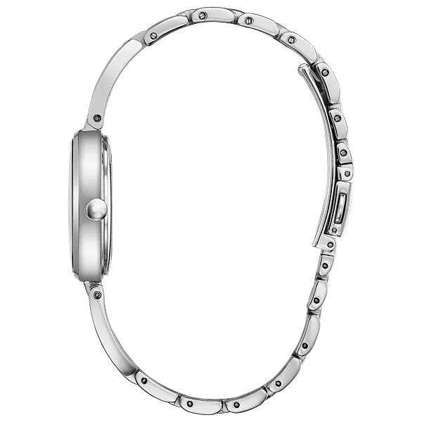 Au Maison Axiom - Ladies Eco-Drive EM0630-51D Steel Pearl Dial Watch