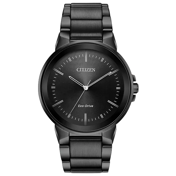 au maison Axiom - Men's Eco-Drive BJ6517-52E Steel Solar Watch