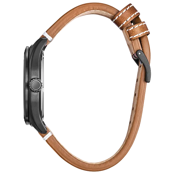 Au Maison Batter's Up Mickey Brown Dial Leather Strap BV1089-05W