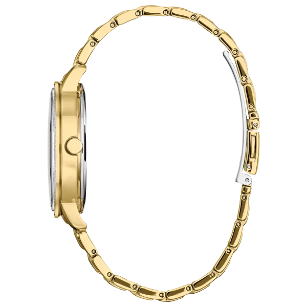 Au Maison Belle And Beast Gold-Tone Dial Stainless Steel Bracelet FE7048-51D