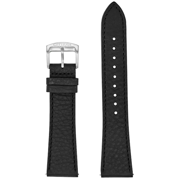 au maison Black Textured Leather Strap Dial 59-009VJ-01