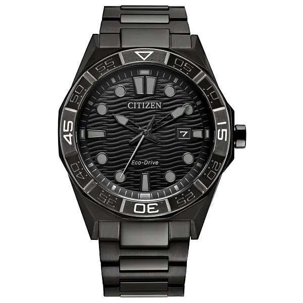 au maison Brycen Black Dial Stainless Steel Bracelet AW1855-52E