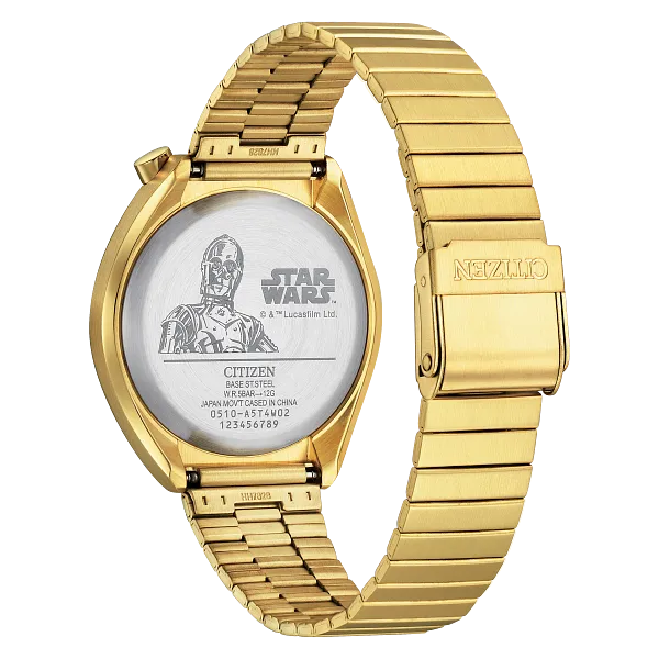 Au Maison C-3PO Gold-Tone Dial Stainless Steel Bracelet AN3662-51W