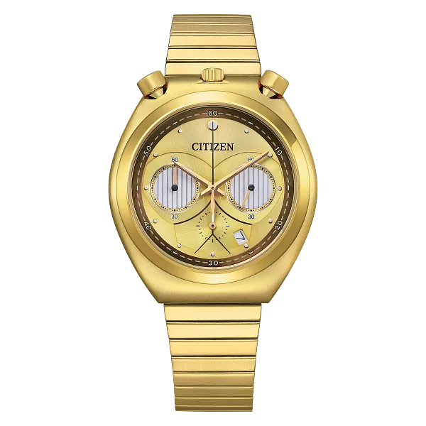 au maison C-3PO Gold-Tone Dial Stainless Steel Bracelet AN3662-51W