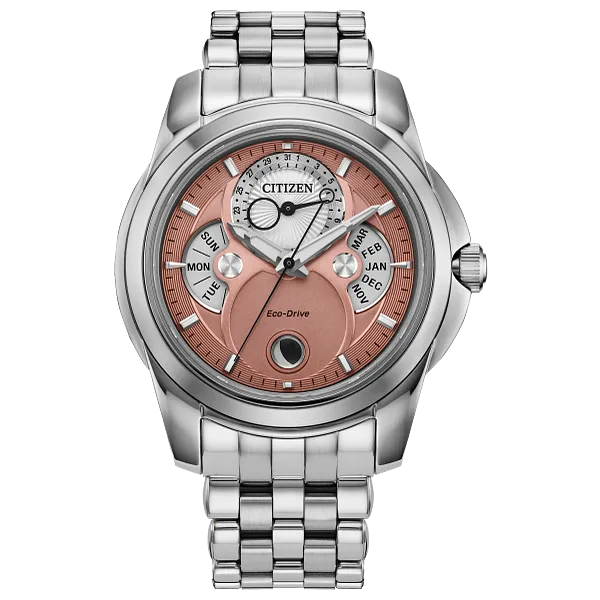 au maison Calendrier Salmon Dial Stainless Steel Bracelet BU0080-52X