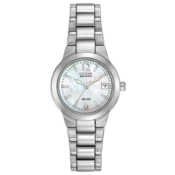 au maison Chandler - Ladies Eco-Drive EW1670-59D Pearl Dial Watch