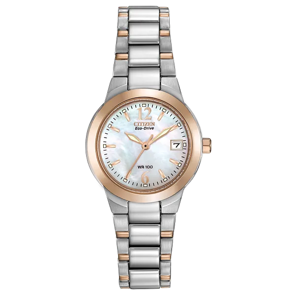 au maison Chandler - Ladies Eco-Drive EW1676-52D Two Tone Sports Watch