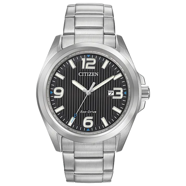au maison Chandler - Men's Eco-Drive AW1430-86E Stainless Steel Watch