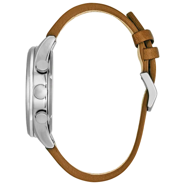 Au Maison Chandler - Men's Leather Band CA0621-05L Blue Dial Watch