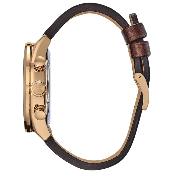 Au Maison Citizen Avion Eco-Drive Rose Gold Blue Dial Watch