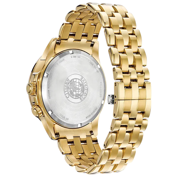 Au Maison Citizen Calendrier Men's Eco-Drive Diamond Bezel Watch