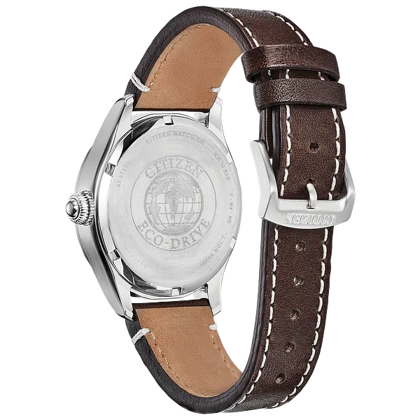 Au Maison Citizen Garrison Eco-Drive Green Dial Stainless Steel Watch