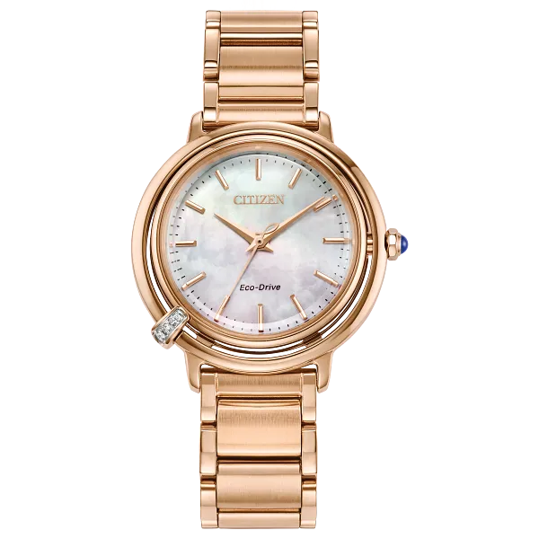 au maison Citizen L Arcly White Dial Stainless Steel Bracelet EM1098-68D