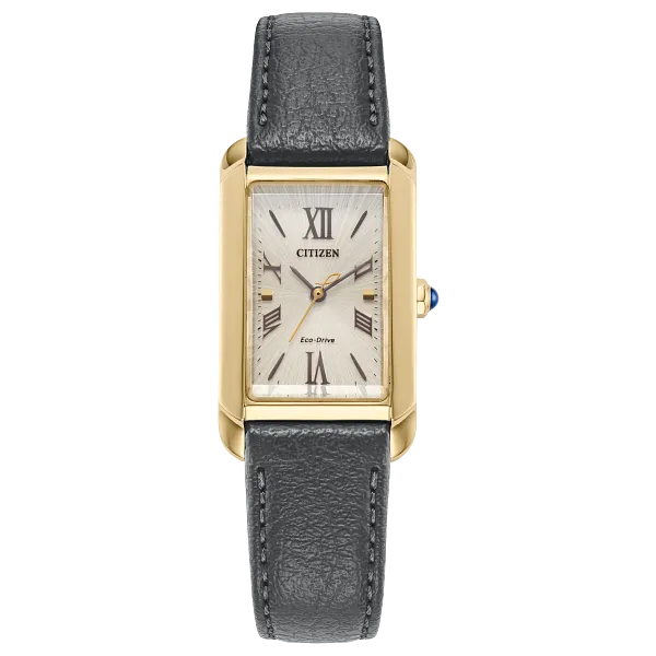 au maison Citizen L Bianca Gold-Tone Dial Apple Leather Strap EW5622-09P