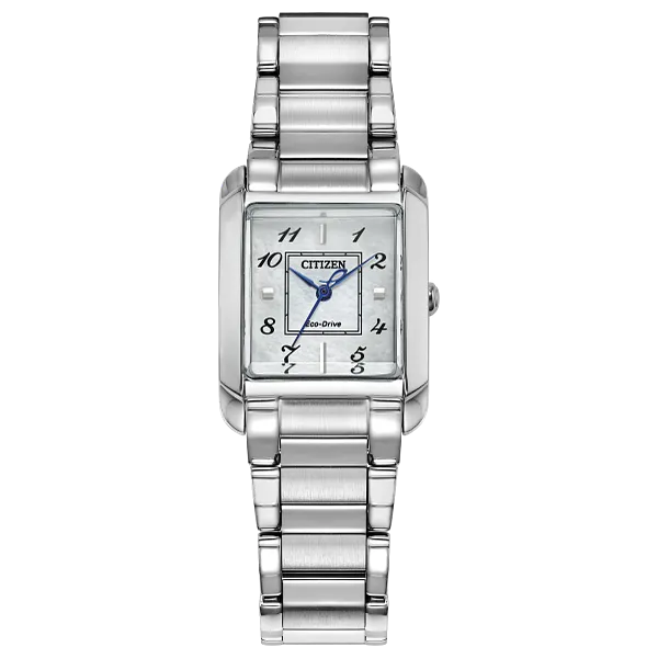au maison Citizen L Bianca White Dial Stainless Steel Bracelet EW5600-52D