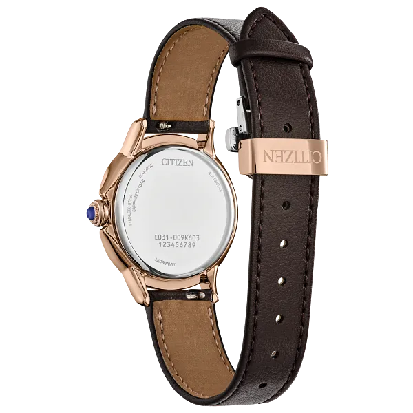 Au Maison Citizen L Ceci Brown Dial Apple Leather Strap EM1163-09X