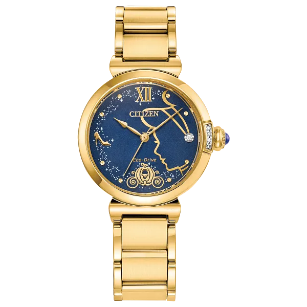 au maison Citizen L Cinderella 75th Anniversary Blue Dial Stainless Steel Bracelet EM1068-69W