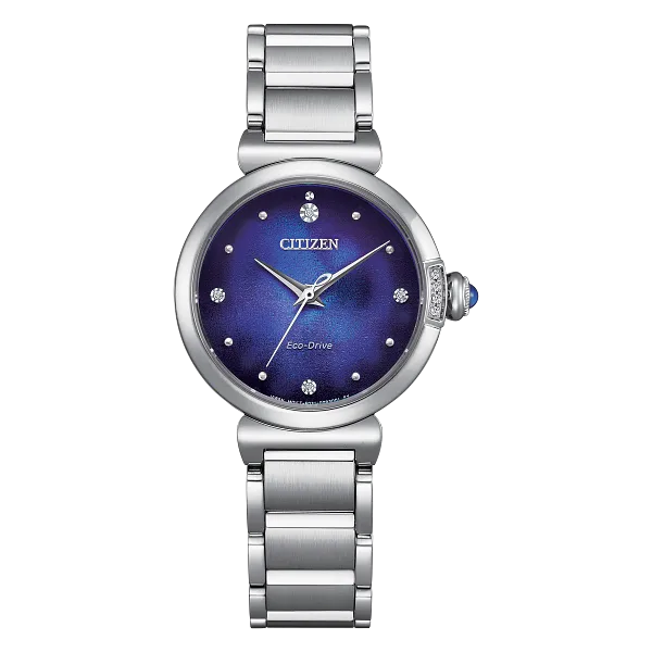 au maison Citizen L Mae Blue Dial Stainless Steel Bracelet EM1060-87L