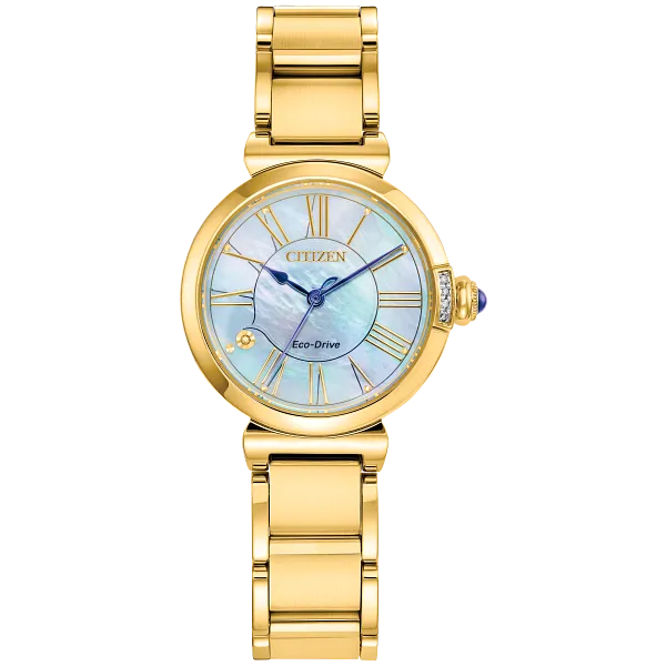 au maison Citizen L Mae White Dial Stainless Steel Bracelet EM1062-57D