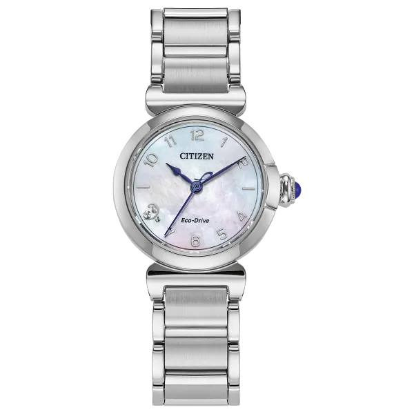 au maison Citizen L Mae White Dial Stainless Steel Bracelet EM1130-83D
