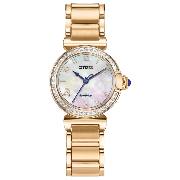 au maison Citizen L Mae White Dial Stainless Steel Bracelet EM1123-89D