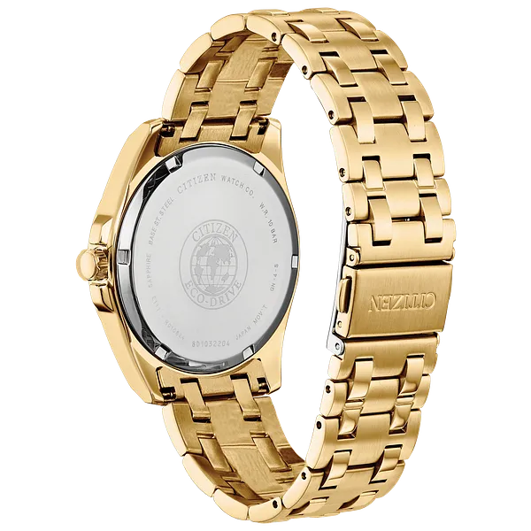 Au Maison Citizen Peyten Eco-Drive Blue Dial Gold Stainless Steel Watch