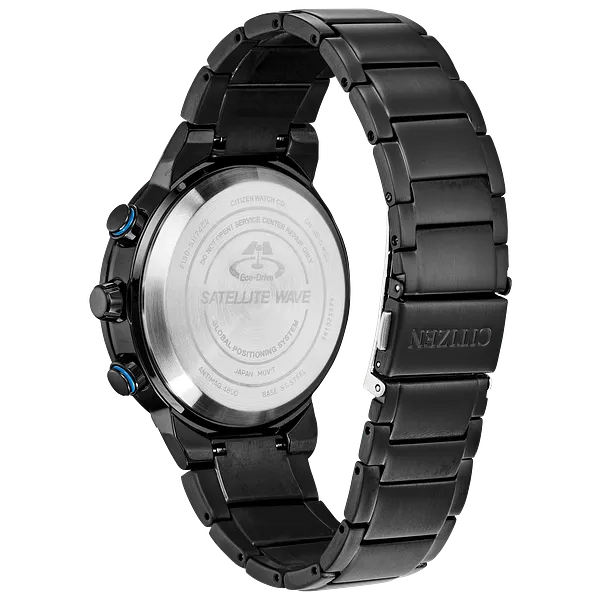Au Maison Citizen Satellite Wave GPS Freedom Black Dial Watch