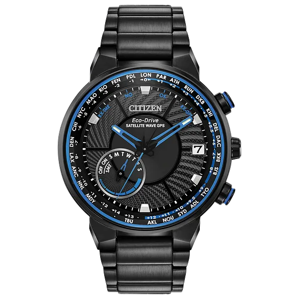 au maison Citizen Satellite Wave GPS Freedom Black Dial Watch