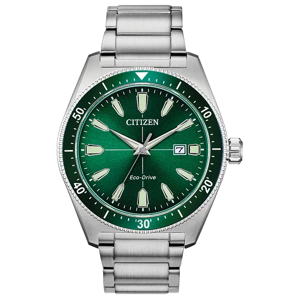 au maison Citizen Vintage Brycen Sport Eco-Drive Green Dial Watch