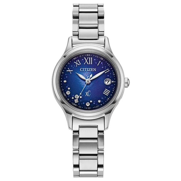 au maison Citizen xC Blue Dial Super Titanium with Platinum DLC Coating Bracelet ES9490-95L