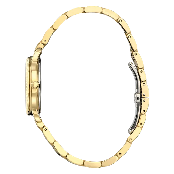 Au Maison Classic Coin Edge Silver-Tone Dial Stainless Steel Bracelet EM1052-51A