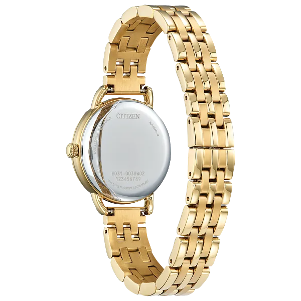 Au Maison Classic Coin Edge Silver-Tone Dial Stainless Steel Bracelet EM1052-51A