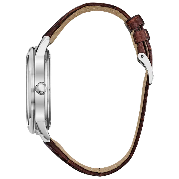 Au Maison Corso - Men's Eco-Drive BU2070-12L Leather Strap Watch